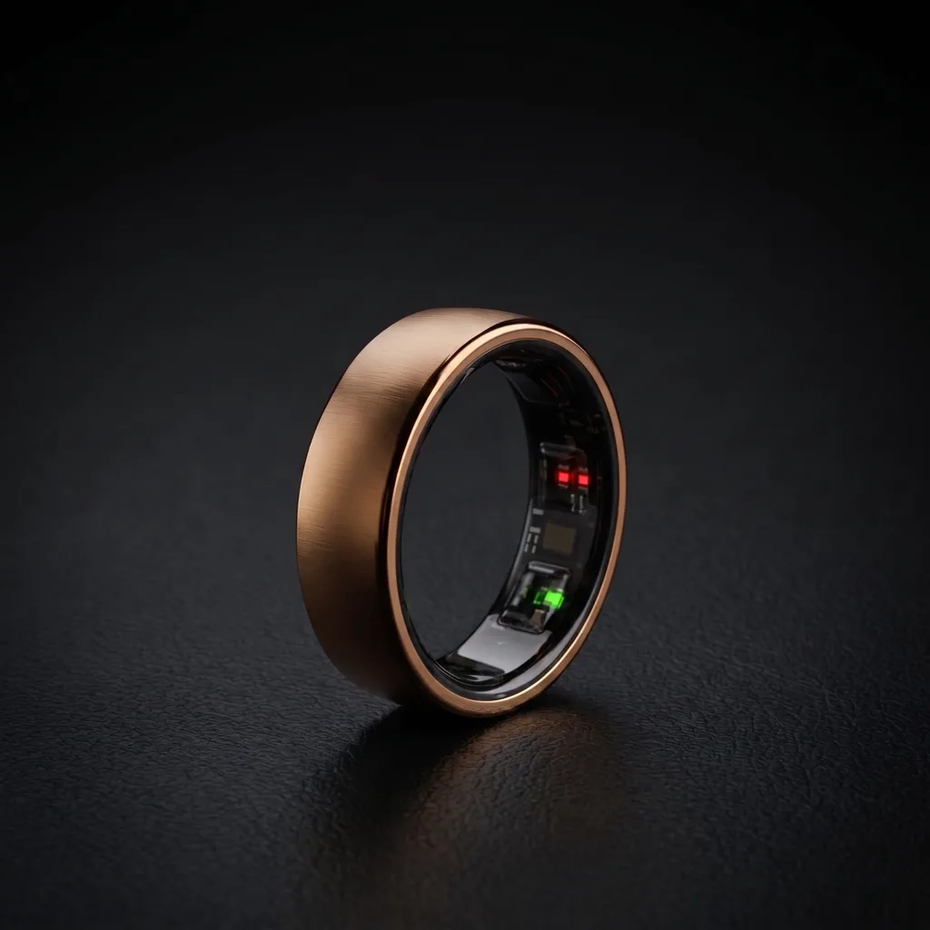 ChiroRing in brushed bronze gold